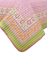 J by J Queen Bold Shiloh -Pc. Quilt Set