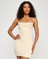 City Studios Juniors' Embellished Knit Bodycon Dress