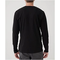 Pact Men's Organic Cotton Softspun Long Sleeve Henley