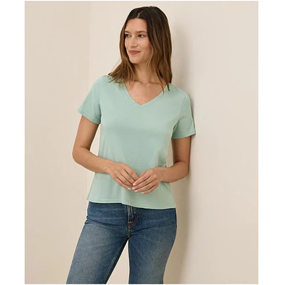 Pact Women's Organic Cotton Softspun V-Neck Tee