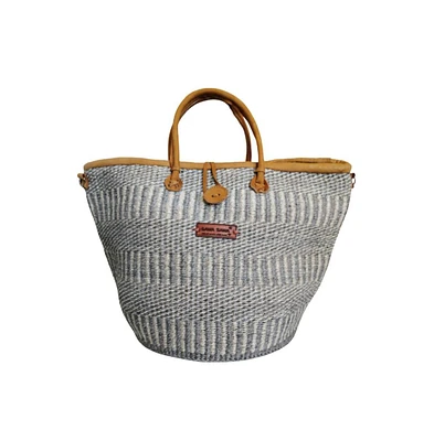 Ash Wisdom Handwoven Sisal Straw Basket Tote Bag