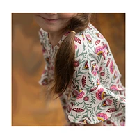 Mightly Toddler Girls Fair Trade Organic Cotton Cascade Dress
