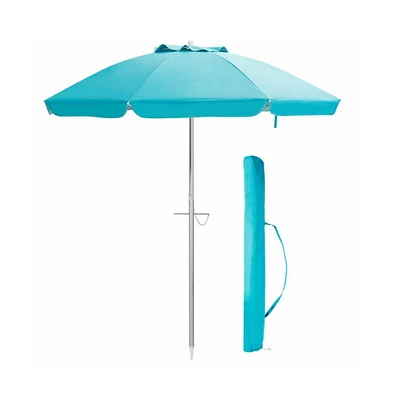 6.5 Feet Beach Umbrella with Carry Bag without Weight Base