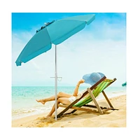 6.5 Feet Beach Umbrella with Carry Bag without Weight Base