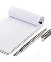 Jr. Legal pad, Small Note Pads Ruled Writing Pad. Perforated Edge. 5" X 8" Canary Yellow, Universal