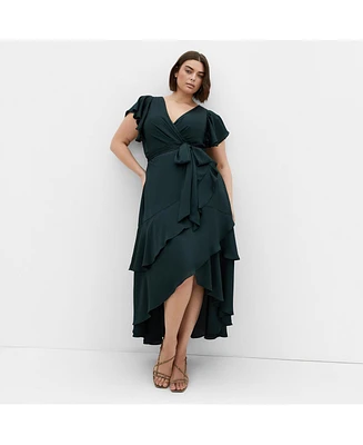 City Chic Plus Flirty Jen Maxi Dress