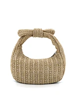 Like Dreams Aimee Small Straw Top Handle Bag