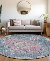 Addison Chantille Machine Washable ACN1236 8'x8' Round Area Rug