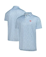 Peter Millar Men's Light Blue Kentucky Derby Performance Polo Shirt