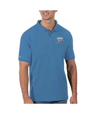 Antigua Men's Blue Oklahoma City Thunder Legacy Pique Polo Shirt
