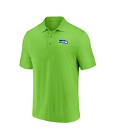 Fanatics Men's Neon Green Seattle Seahawks Component Polo Shirt