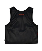 Mitchell & Ness Women's Black New York Knicks Hardwood Classics Big Face 4.0 Cropped Tank Top