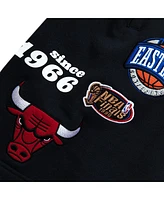 Mitchell & Ness Men's Black Chicago Bulls Team Origins Fleece Shorts