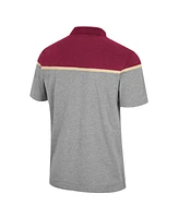 Colosseum Men's Heather Gray Boston College Eagles Chamberlain Polo Shirt