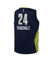 Nike Big Boys and Girls Arike Ogunbowale Navy Dallas Wings 2021 Explorer Edition Victory Player Jersey