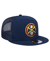 New Era Men's Navy Denver Nuggets Mesh back 9FIFTY Snapback Hat
