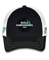Checkered Flag Sports Men's and Women's Black Brad Keselowski BuildSubmarines.com Sponsor Trucker Adjustable Hat