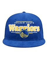 New Era Men's Royal Golden State Warriors Throwback Display Corduroy 9FIFTY Snapback Hat