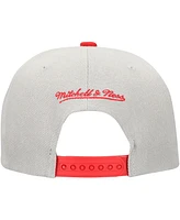 Mitchell & Ness Men's Gray Philadelphia Phillies Knock Out Panel Snapback Hat