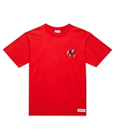 Mitchell & Ness Men's Red Georgia Bulldogs Big Tall Fade Away Premium T-Shirt