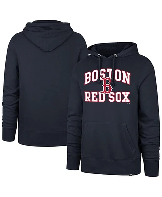 '47 Brand Men's Navy Boston Red Sox Big Tall Velocity Fleece Pullover Hoodie