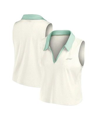 Formula 1 Women's White Studio Wellness V-Neck Tank Top
