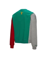 Mitchell & Ness Men's and Women's Green Milwaukee Bucks Hardwood Classics Split 3 Pullover Sweatshirt