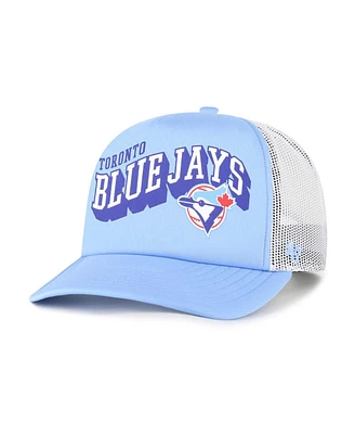 '47 Brand Men's Light Blue Toronto Blue Jays Meander Foam Trucker Snapback Hat