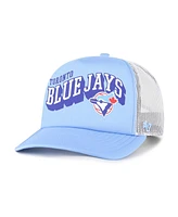 '47 Brand Men's Light Blue Toronto Blue Jays Meander Foam Trucker Snapback Hat