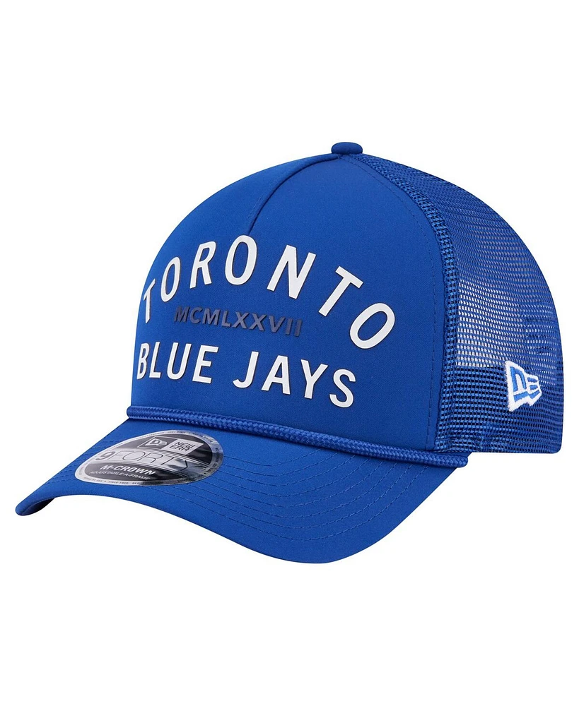 New Era Men's Royal Toronto Blue Jays Minimalist 9FORTY A-Frame Adjustable Hat