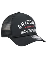 New Era Men's Black Arizona Diamondbacks Minimalist 9FORTY A-Frame Adjustable Hat