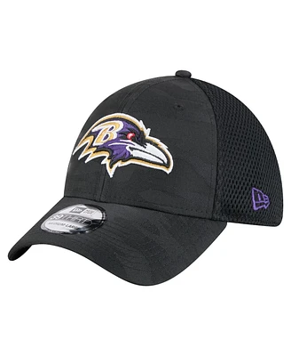 New Era Men's Black Baltimore Ravens Active Camo 39THIRTY Flex Hat