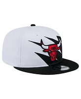 New Era Big Boys and Girls White Chicago Bulls Jagged 9FIFTY Snapback Hat