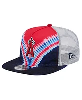 New Era Men's Los Angeles Angels Tie-Dye Golfer Trucker Adjustable Hat