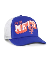 '47 Brand Men's Royal New York Mets Meander Foam Trucker Snapback Hat