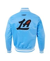 Pro Standard Men's Blue La Clippers 2024/25 City Edition Chenille Satin Full-Snap Jacket
