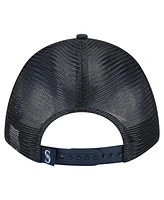 New Era Men's Navy Seattle Mariners Minimalist 9FORTY A-Frame Adjustable Hat