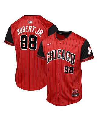 Outerstuff Big Boys and Girls Luis Robert Jr. Red/Black Chicago White Sox 2025 City Connect Limited Player Jersey