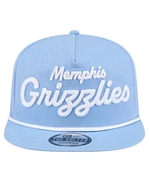 New Era Men's Light Blue Memphis Grizzlies Team Text Golfer Snapback Hat