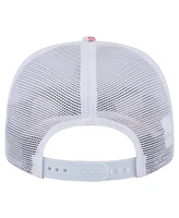 New Era Men's White Los Angeles Angels Flamingo Mesh Back 9SEVENTY Stretch-Snap Hat