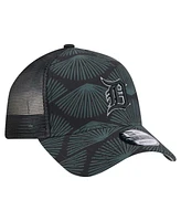 New Era Men's Black Detroit Tigers 9FORTY A-Frame Trucker Adjustable Hat