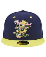 New Era Men's Navy/Yellow Lynchburg Hillcats Copa de la Diversion 59FIFTY Fitted Hat