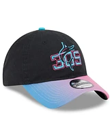 New Era Men's Black/Pink Miami Marlins 2025 City Connect 9TWENTY Adjustable Hat