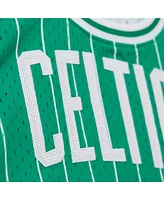 Mitchell & Ness X Dannijo Women's Larry Bird Kelly Green Boston Celtics Fashion Cropped Basketball Jersey