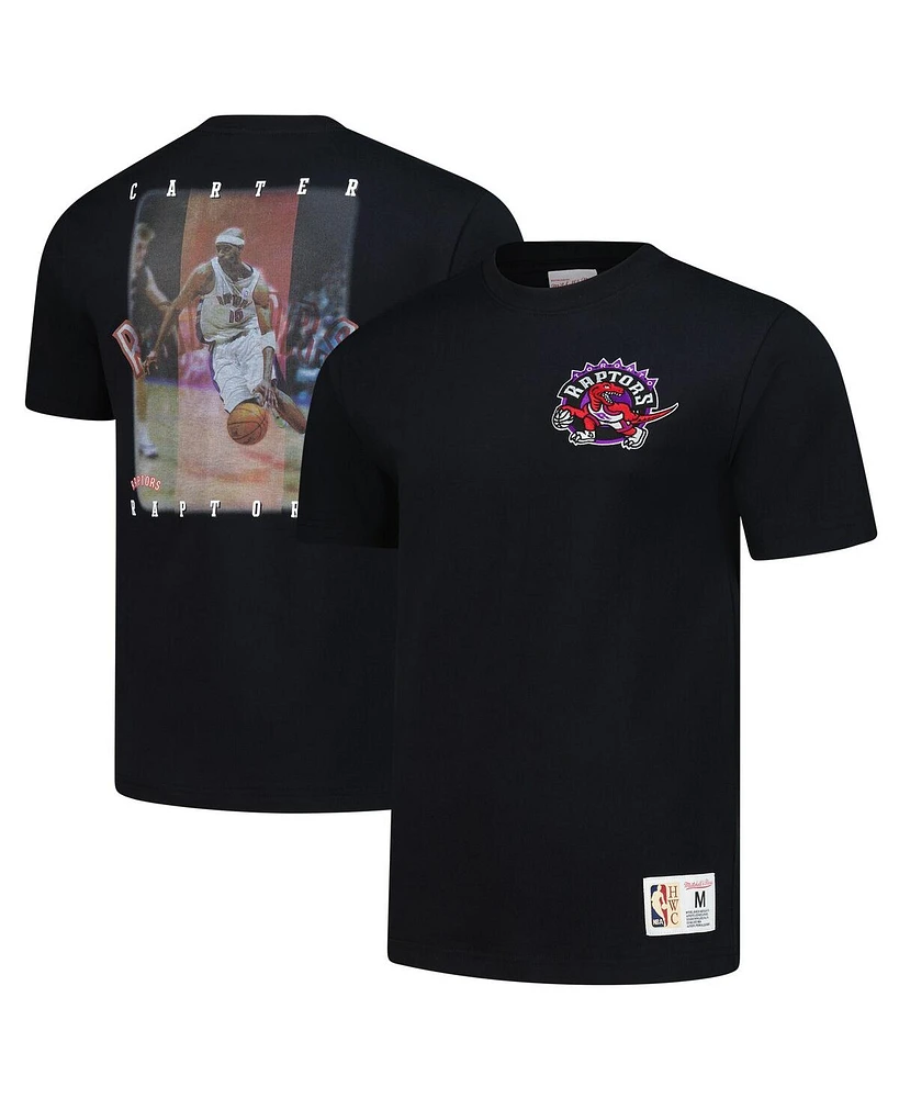 Mitchell & Ness Men's Vince Carter Black Toronto Raptors Hardwood Classics Nba Legends T-Shirt