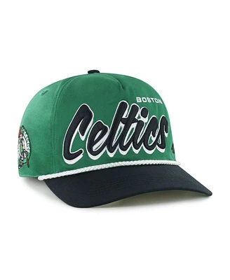 '47 Brand Men's Kelly Green/Black Boston Celtics Drop Shadow Rope Hitch Adjustable Hat