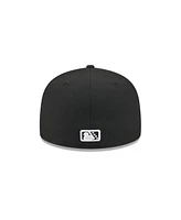 New Era Men's Black Hampshire Fisher Cats Theme Nights 59FIFTY Fitted Hat