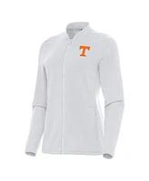 Antigua Women's White Tennessee Volunteers Continual Full-Zip Jacket
