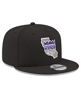 New Era Men's Black Sacramento Kings State Pride 9FIFTY Snapback Hat