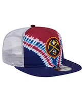 New Era Men's Navy/Red Denver Nuggets Throwback Dye Golfer Snapback Hat